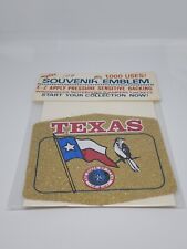 Vintage Texas Travel Souvenir Emblem Sticker luggage Collectible  picture