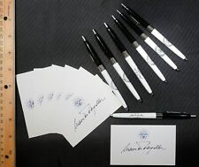 Vice President Nelson Rockefeller Signature Card and Ballpoint Pen - GREAT PAIR picture