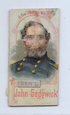 1889 Duke's Cigarettes N78 Gen'l John Sedgwick History of Generals LOW GRADE picture