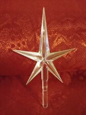 MEDIUM MODERN CLEAR STAR FOR CERAMIC CHRISTMAS TREES picture