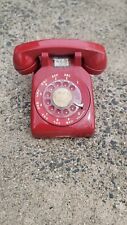 Vintage AT&T Red Rotary Dial Desk Phone picture