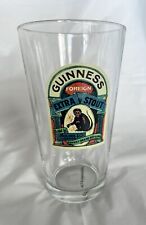 Guinness Beer Foreign Extra Stout Monkey Brand Bottling ~ Collectible Glass NICE picture