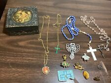Religious Jewelry  Angels Gold Cross Necklaces  picture