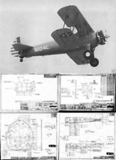BOEING STEARMAN AIRCRAFT BLUEPRINT PLANS RARE ARCHIVE FACTORY DRAWINGS 1940's picture