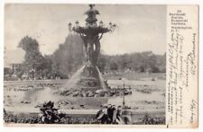Washington D. C. c1905 Bartholdi Statue, Botanical Gardens, fountain picture