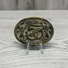 Vintage 1988 MAC TOOLS 50 YEARS OF EXCELLENCE Belt Buckle Tools Made In USA picture