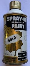 Vtg Chemtoy Belmont Industries Chicago Illinois Spray On Gold Paint Tin Can 80% picture