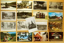 17 Postcards PUTNEY Vermont VT Post Office Stores 2 Ferry Boats Main Street rppc picture