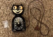 Vintage Kit Cat Klock Black Model C2 Tested And Works W/cord See Description picture