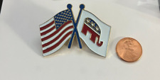 Patriotic American Flag Political  Pin picture