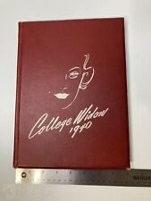 VINTAGE 1940 Christian College Yearbook Columbia Missouri MO Red College Widow picture