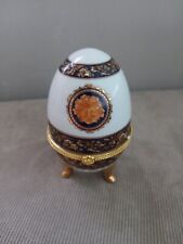 Limoges Porcelain Egg Bacchus Versace Style - Made in France  picture