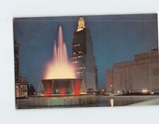 Postcard Night Scene of the Fountain Kansas City Missouri USA picture