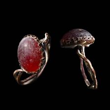 Ancient Roman Authentic Ring Red Stone Wearable Beautiful Artifact Antiquity picture