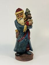 1989 Wood World Inc “Old World” Santa Claus INDIA 1809 Christmas Made In USA picture