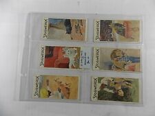 Stollwerck Trade Cards Animals & Men Series 454 1910 Complete Set 6 picture
