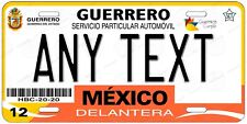 Guerrero 2012 Org. Mexico Custom License Plate Novelty Auto ATV Motor bicycle picture