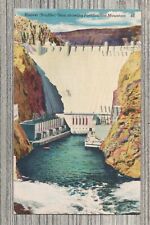 Postcard-Hoover (Boulder) Dam Showing Fortification Mountain Nevada-PC46 picture