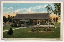 First Log Cabin, Lincoln County, Memorial Park, North Platte, Nebraska Postcard picture
