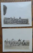 Two circa 1930's Track & Field Photographs (hurdles) perhaps Harvard vs Tufts  picture