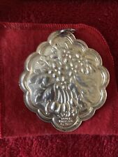 Towle Sterling Silver Floral Design 1984 Medallion 2nd in series picture