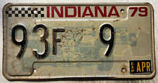 1979 Indiana Automobile / Car License Plate 93 F 9 Very Low Number picture