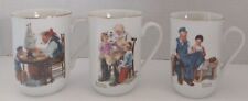 3 Vintage 1982 Norman Rockwell Cups/Mugs Made in Japan picture