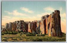 Inscription Rock In El Morro National Monument - Vintage Postcard - Unposted picture