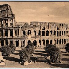 c1930s Rome Italy Ancient Roman Colosseo Colosseum Sharp Collotype Postcard A242 picture
