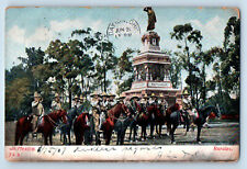Mexico City Mexico Postcard Rural Cuitlahuac Monument c1905 Posted Antique picture
