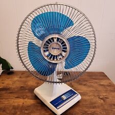 Vintage Galaxy Lasko 12” Oscillating Fan 3 Speed  Blue Blade K1 ColorDiscrepancy picture