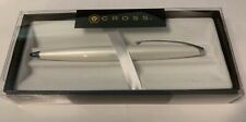 Cross Atx Pearlescent White Lacquer Ballpoint Pen New In Box 882-38 picture