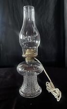 Lamplight  Oil/Kerosene Lamp Turned Electric  Glass,  16.5 “  Tall picture