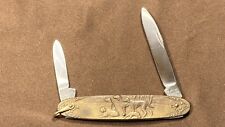 Vintage Antique Solingen Germany Arnex 2-Blade Folding Pocket Knife Near Mint picture