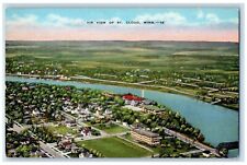 c1930's Air View Of St. Cloud Minnesota MN Unposted Vintage Postcard picture