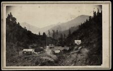 Historic CALIFORNIA GOLD RUSH TOWN Canon City MINERS HOTEL 1860s Rare CDV Photo picture