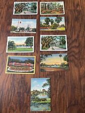Orlando FL Lot of 9 Old Postcards Florida picture