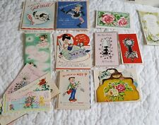 13 Vintage Get Well Cards Kids Adults Bright Colorful w 10 Envelopes picture