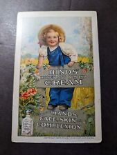 Mint USA Advertisement Postcard Hinds Honey and Almond Cream for Face and Skin picture
