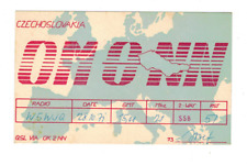 Ham Radio Vintage QSL Card     OM0NN   1977   CZECHOSLOVAKIA picture