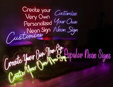 Any Text HERE Any Name Custom Made Customize Personalized LED Neon Light Sign picture