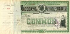 Toledo and Ohio Central Railway Company - Stock Certificate picture