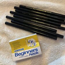 Lot  of 8 Vintage Dixon Beginners School Pencils - #308 New Thick  Unsharpened picture