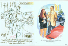 Hugh Hefner SIGNED Doug Sneyd Original Art Prelim Sketch Playboy Gag Rough 201 picture