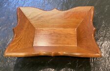Vintage Cornwall Wood Products Hand Made Rectangular Nut Dish Bowl MAINE USA picture