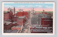 Postcard Business Section from Brown Hotel Louisville Kentucky picture