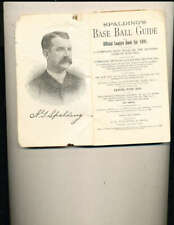 1891 Baseball Spalding Guide no cover picture