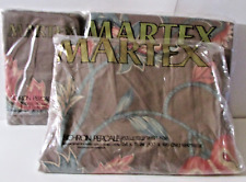 Vintage Martex Floral  Full Fitted / Flat Sheet Pillowcase Set  Flower Bedding picture