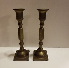 Pair Of Vintage Heavy Solid brass 7 1/2