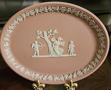 Wedgwood Pink Jasperware Platter, Pink Wedgwood English Oval Tray Classic Scene picture
